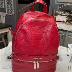 Michael Kors pebbled leather backpack